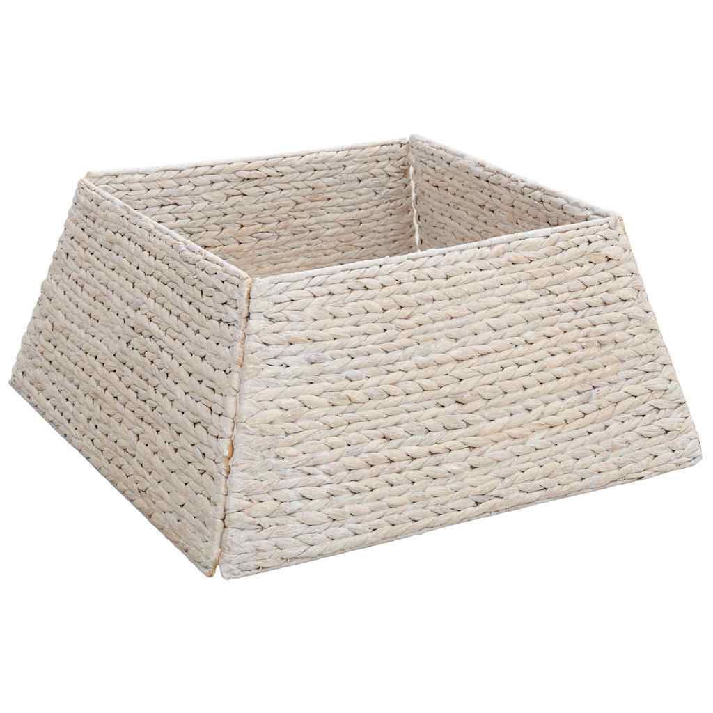 Christmas Tree Collar White 60 x 60 x 28 cm Water Hyacinth